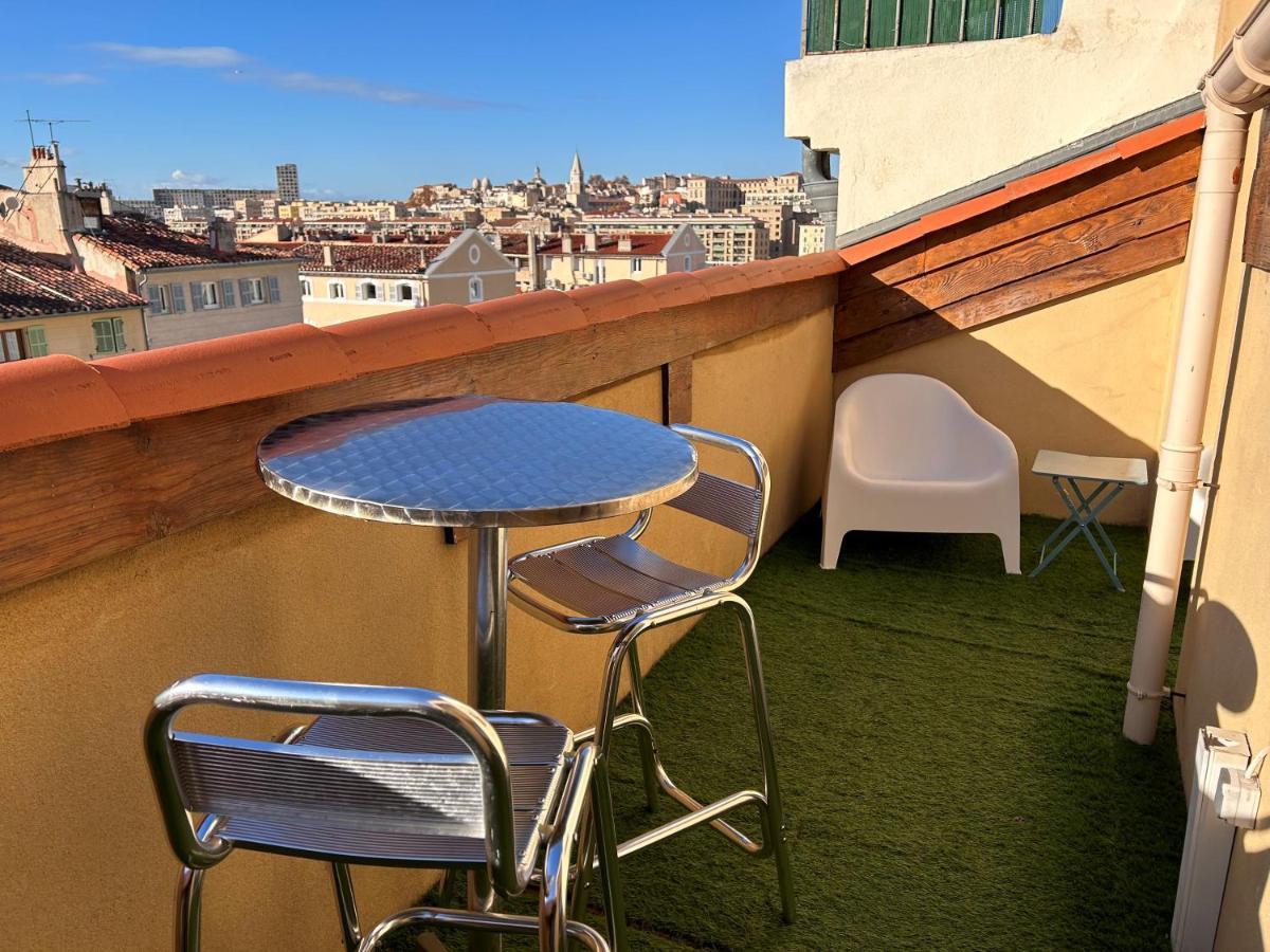 Loft Moderne Vue Vieux Port Terrasse Rooftop Lejlighed Marseille Eksteriør billede